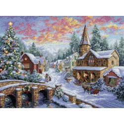 Dimensions Counted Cross Stitch, Gold Collection Snowman Gathering Stocking